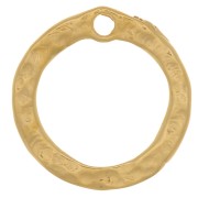 Dije circulo calado martillado 13 mm - Chapado de oro 3 micras x1|raw }}