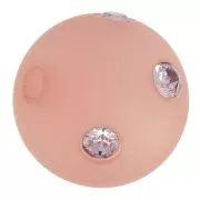 Redonda strass Polaris 12 mm Antique Pink x1