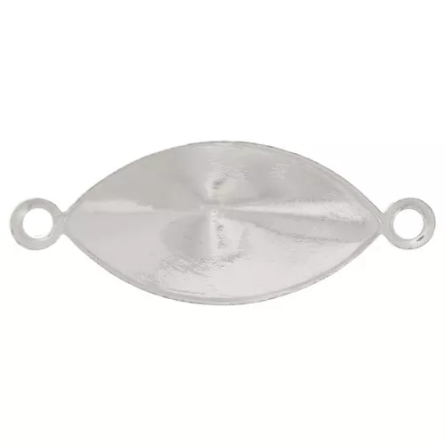 Engaste entrepieza para cabuchón PureCrystal 4228 15x7 mm - Plateado x1