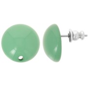 Ganchos pendientes redondos de resina 14 mm - Verde x2|raw }}