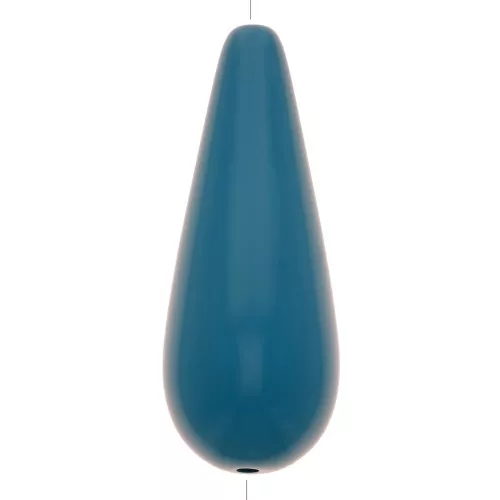 Cuenta de resina de pera 40x16 mm - Verde Azulado x1