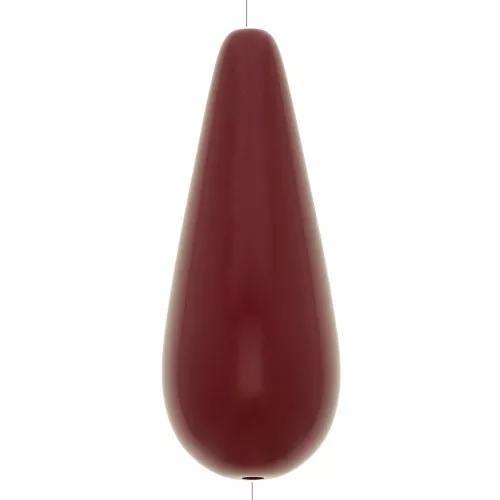 Cuenta de resina de pera 40x16 mm - Lie de vin x1
