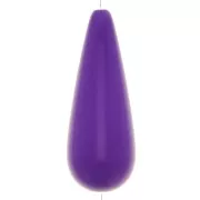 Cuenta de resina de pera 40x16 mm - Morado x1