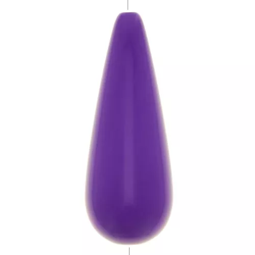 Cuenta de resina de pera 40x16 mm - Morado x1