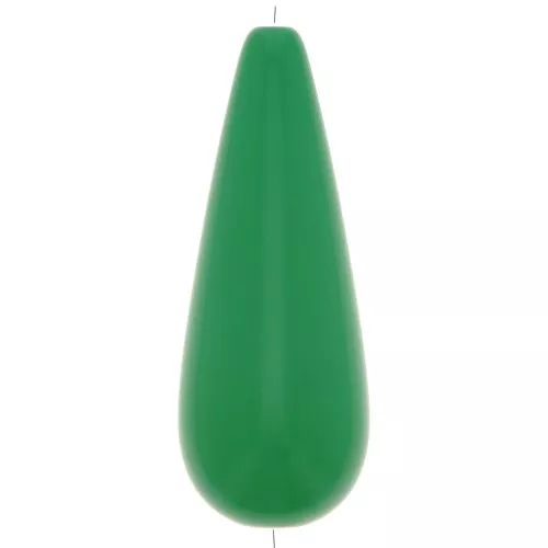 Cuenta de resina de pera 40x16 mm - Verde x1