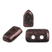 Cuentas de cristal Piros® de Puca® 2x5 mm Dark Violet Metallic Mat x10g|raw }}