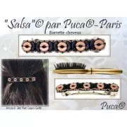 Arcos® by Puca® 5x10 mm - Jet Mat Capri Gold x10g