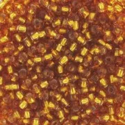 Preciosa Cuentas de rocalla 11/0 2 mm - Topacio Forrado de plata x20g