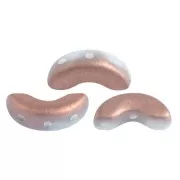 Arcos® by Puca® 5x10 mm - Opaque White Mat Capri Gold x10g