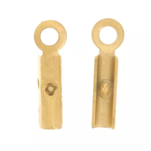 Para apretar cordones de 0.8 mm à 1 mm - Acero inoxidable 304 Dorado x4