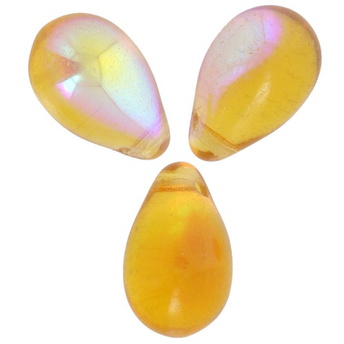 Gotas 6x9 mm Topaz AB x25