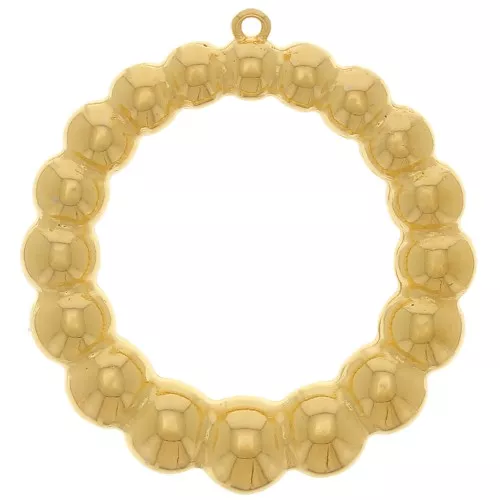 Colgante efecto bola redonda 41 mm - Dorado oro fino x1