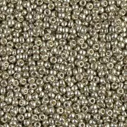 Cuentas Rocalla Miyuki Duracoat 11/0 4221 - Pewter claro galvanizado x 100 g