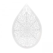 Colgante ligero gota 48 mm plateado x1|raw }}