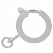 Cierre de resorte 15 mm con anillo abierto - Plata 925 x1