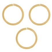 Anillas abiertas 10x1 mm - Gold filled x4