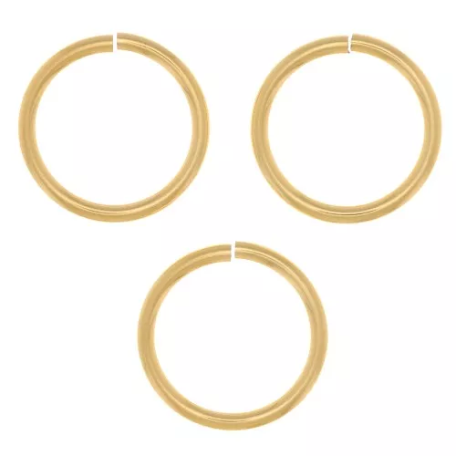 Anillas abiertas 10x1 mm - Gold filled x4