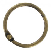 Llavero Aro 30 mm bronce x1
