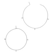 Aros decorativos 30x0,7 mm con 3 anillos - Acero inoxidable 304 x2