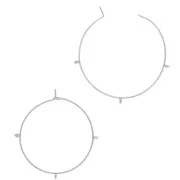 Aros decorativos 30x0,7 mm con 3 anillos - Acero inoxidable 304 x2