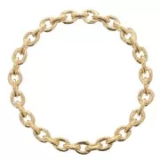 Anillo - Cadena fina Forçat - Talla 58 - 3 micras chapado en oro x1