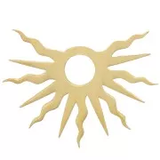 Charm de medio sol 11x15 mm - excluido Perles&Co - Gold filled x1