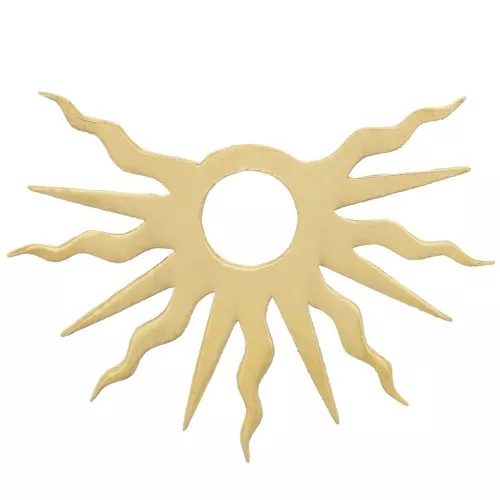 Charm de medio sol 11x15 mm - excluido Perles&Co - Gold filled x1