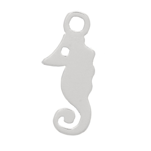 Mini Charm de caballito de mar 10x4 mm - Plata 925 x1