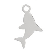 Mini Shark Charm 11x7 mm - Plata 925 x1|raw }}