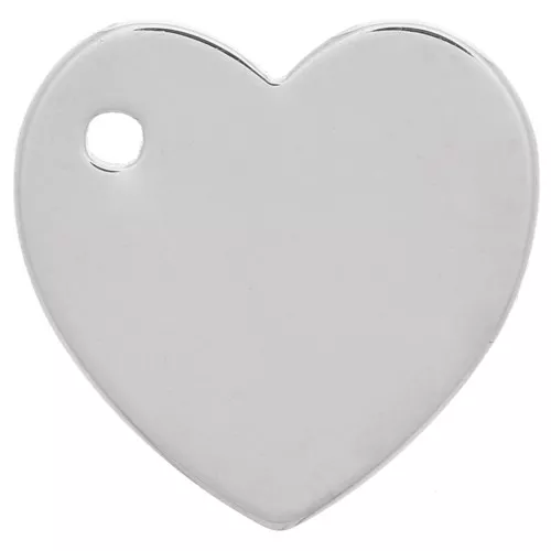 Colgante de corazón 13 mm - Plata 925 x1