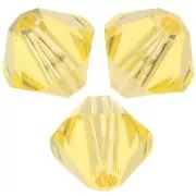 Light Topaz - Toupies en cristal PureCrystal 5328 4 mm Light Topaz x50 Toupies en cristal PureCrystal 5328 4 mm Light Topaz x50