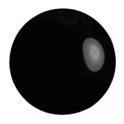 Cabujón de vidrio redondo de Puca® 25 mm - Jet x1