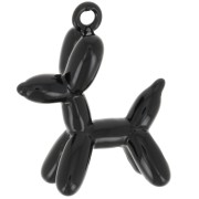 Amuleto de perro de globo 20x16 mm - resina epoxi - Negro x1|raw }}