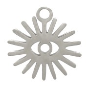 Charm de ojo de sol de 10mm - Acero inoxidable 304 x1|raw }}