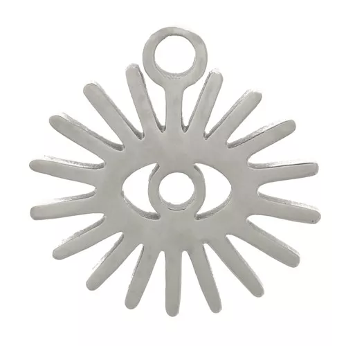 Charm de ojo de sol de 10mm - Acero inoxidable 304 x1