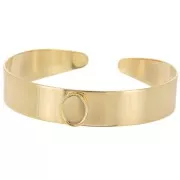 Juego de pulsera 12x170 mm para cabujón ovalado 10x8 mm - Chapado en oro x1