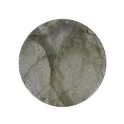 Cabuchón plano redondo - disco - 10 mm piedra gema - Labradorite x1