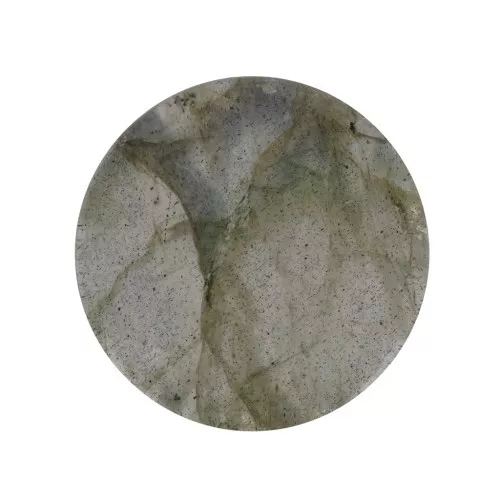 Cabuchón plano redondo - disco - 10 mm piedra gema - Labradorite x1