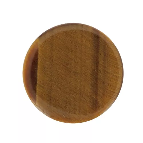 Cabochon plat rond - disco - 10 mm piedra gema - Tiger eye x1