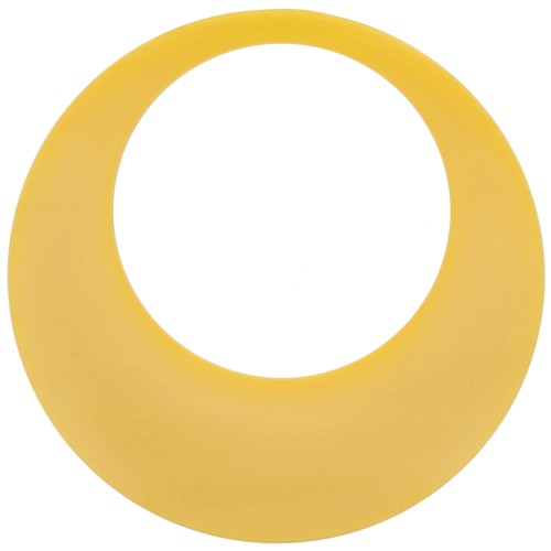 Colgante de resina opaca círculo hueco 44 mm - Girasol x1