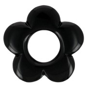 Colgante flor de resina opaca de 21 mm Negro x1|raw }}