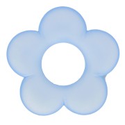 Colgante Flor de Resina Transparente 21mm Azul Claro Mate x1|raw }}