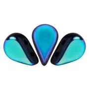 Cuentas de vidrio Amos® by Puca® 5x8 mm - Jet AB x10g