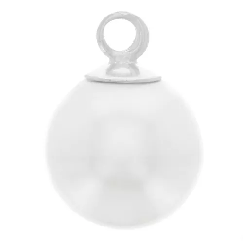 Mini Perla Redonda 6 mm - Plata de Ley 925 - Blanco Nacarado x1