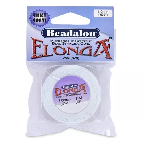 Hilo elástico Elonga 1 mm - Multihilo - Blanco x25m