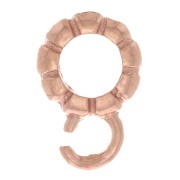 Colgante de 7 mm para cordón de 4 mm - Plata 925 Oro Rosa x1