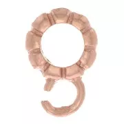 Colgante de 7 mm para cordón de 4 mm - Plata 925 Oro Rosa x1
