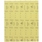 Papel esmerilado resistente al agua SIA Abrasivos 280x230 mm - P800 - Rojo x1