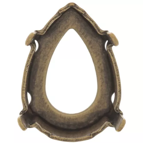 Engaste PureCrystal 4320 pera 14x10 mm bronce