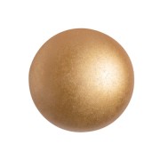 Cabuchón redondo de cristal by Puca® 18 mm Pastel Amber x1|raw }}